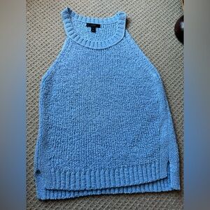 J Crew light blue cotton blend size M sweater.